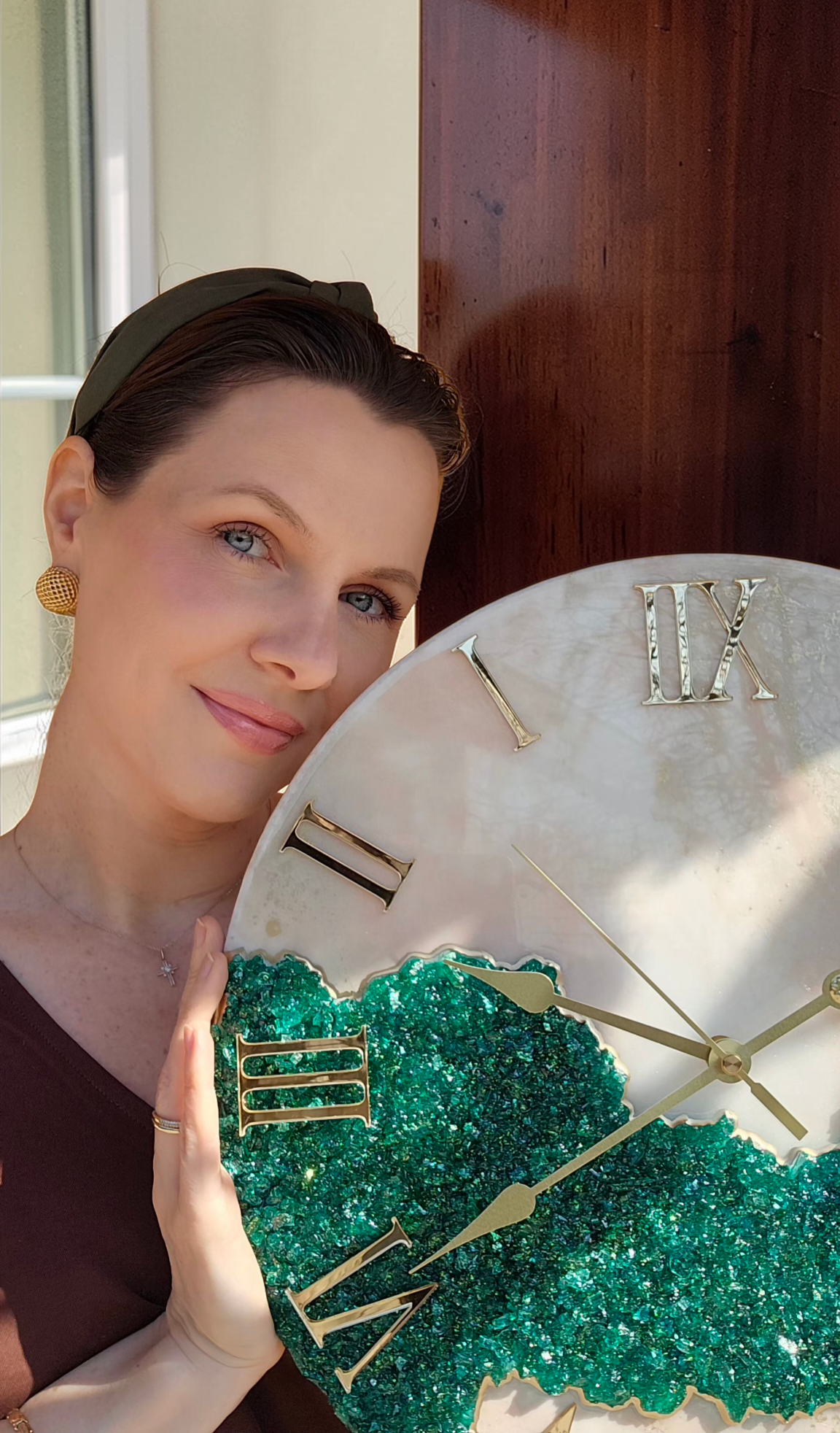 Ceas din rasina epoxidica luxury EMERALD