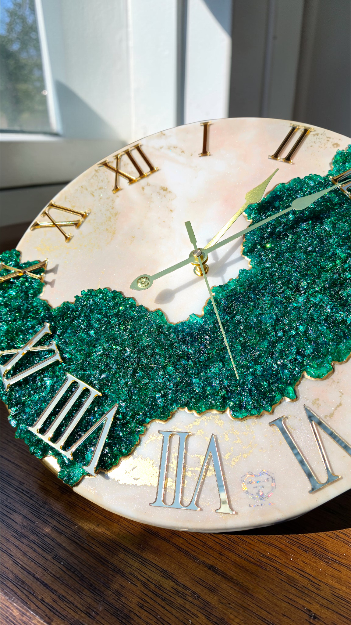 Ceas din rasina epoxidica luxury EMERALD